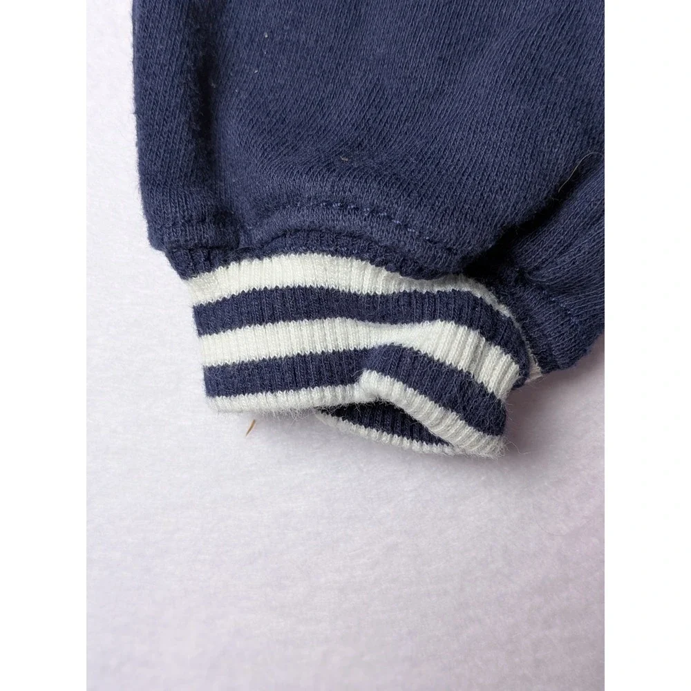 Gymboree Baby Boy‎ Navy Blue Fleece Jogger Pants Striped Cuffs 3-6 Months